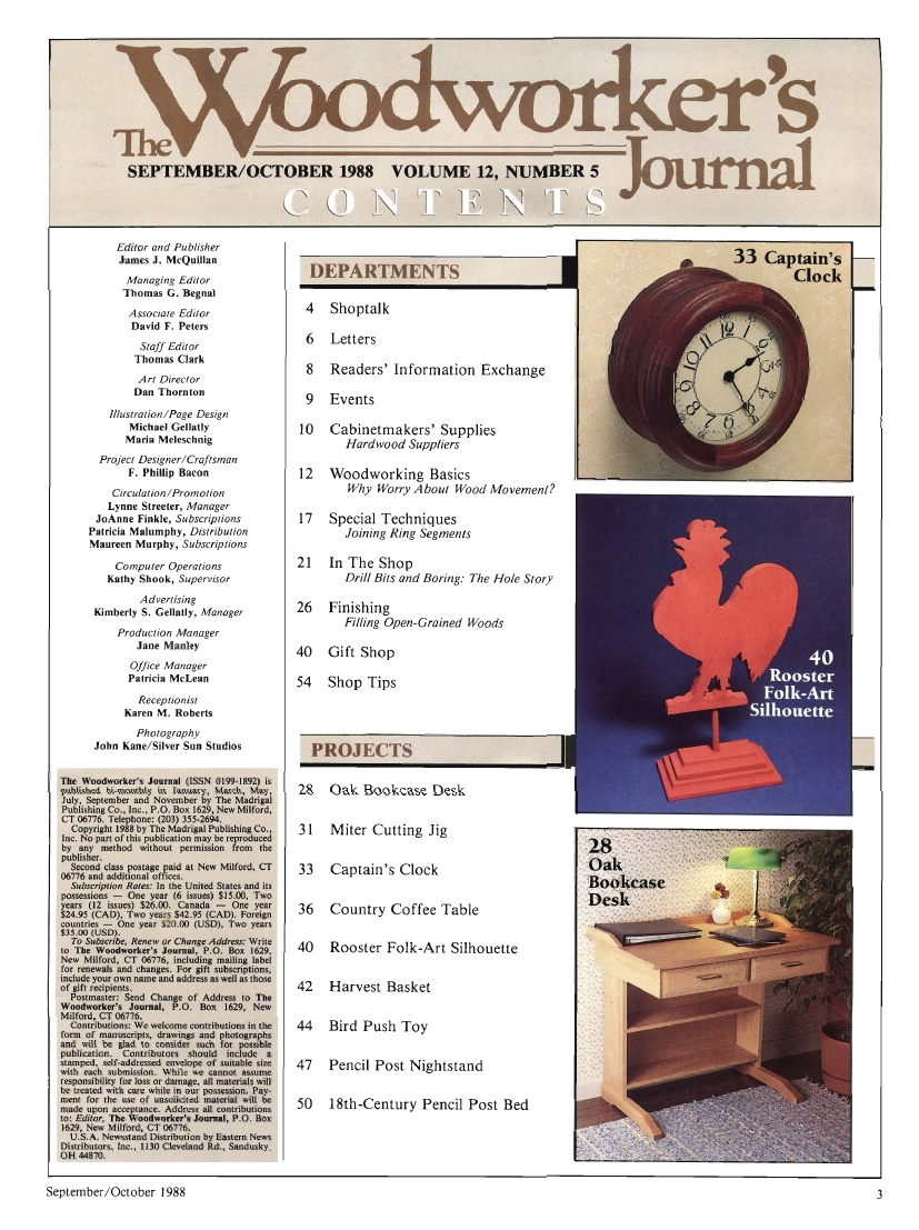 woodworker journal 1988年第5期