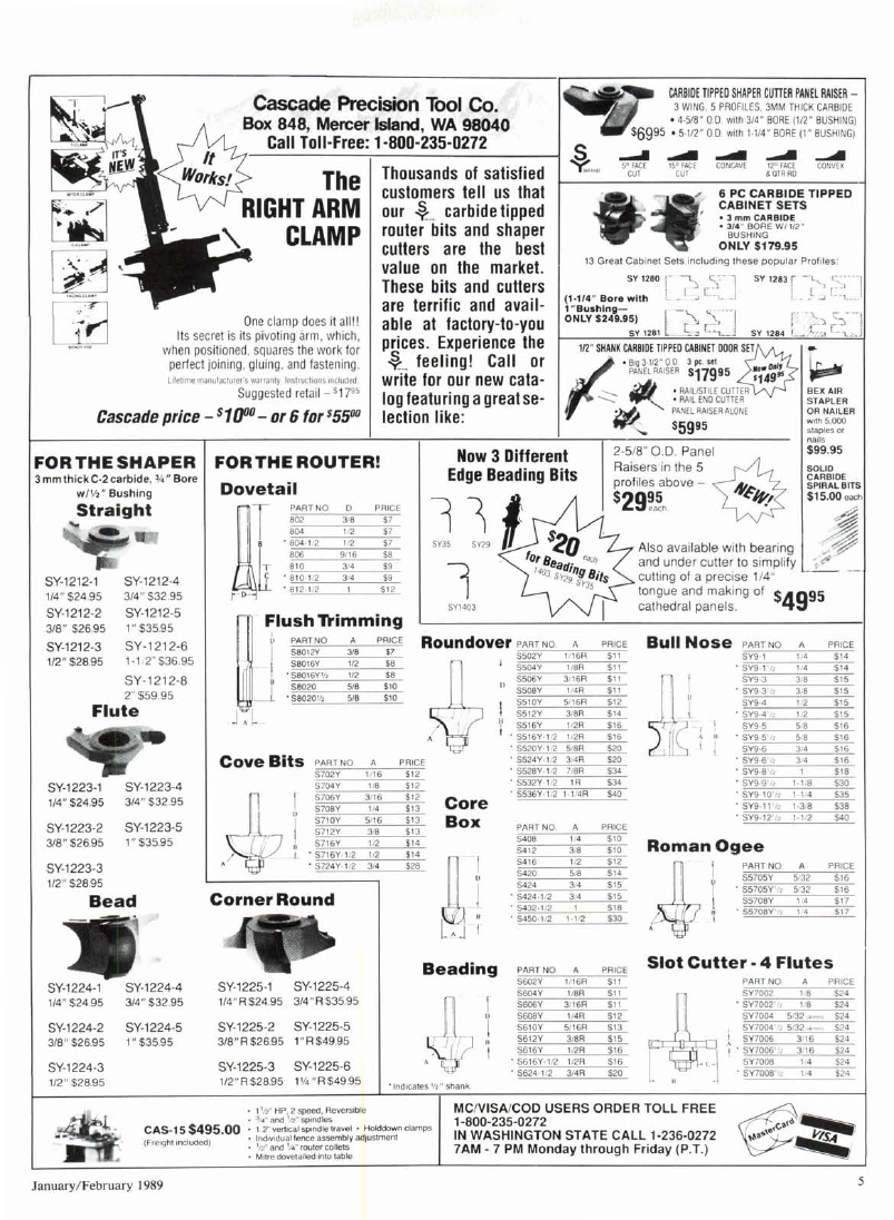 woodworker journal 1989年第1期