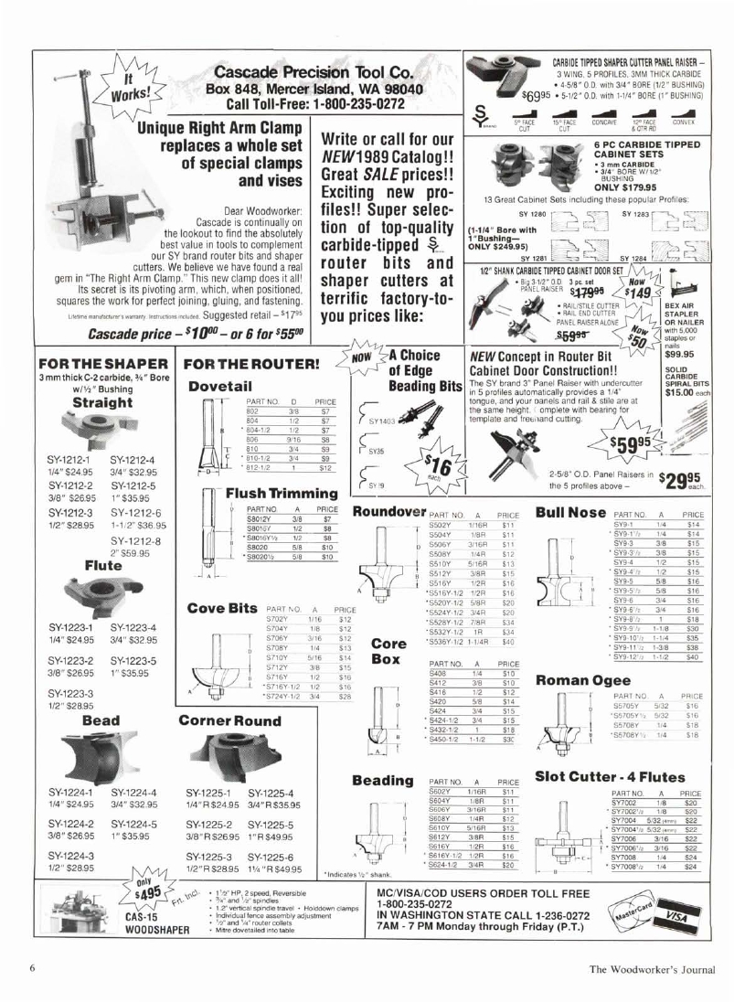 woodworker journal 1989年第3期