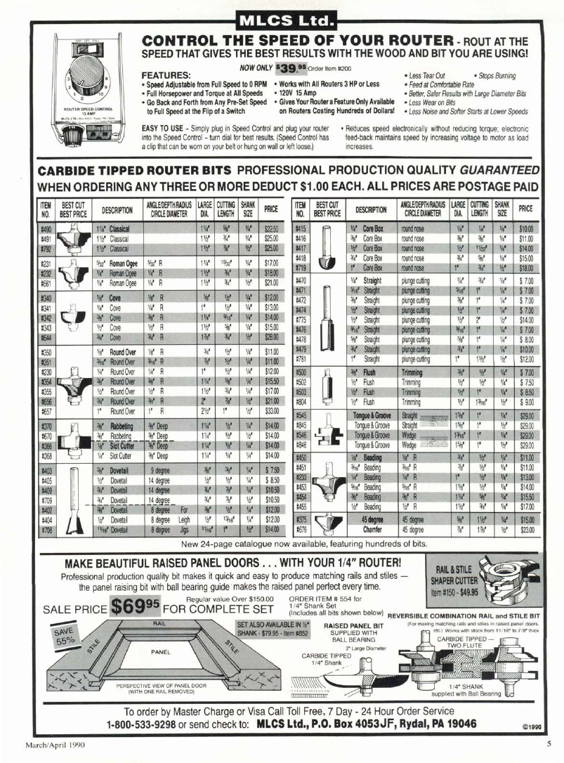 woodworker journal 1990年第2期