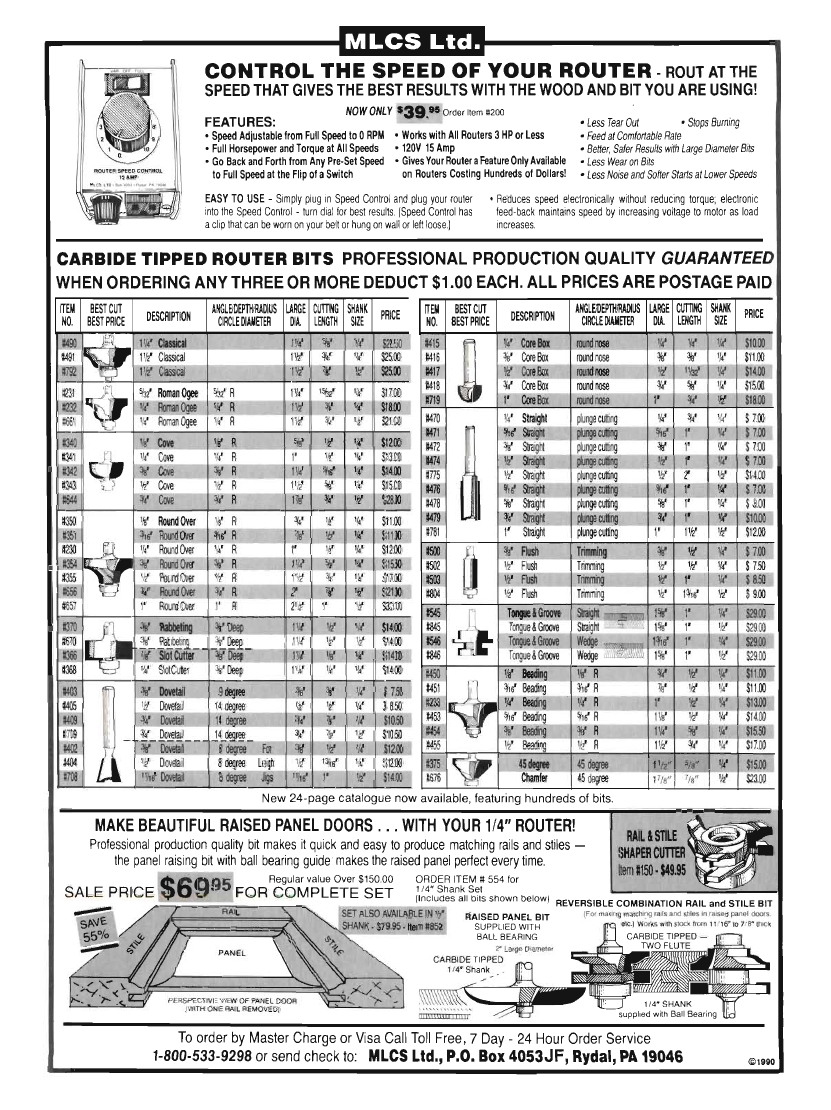 woodworker journal 1990年第3期