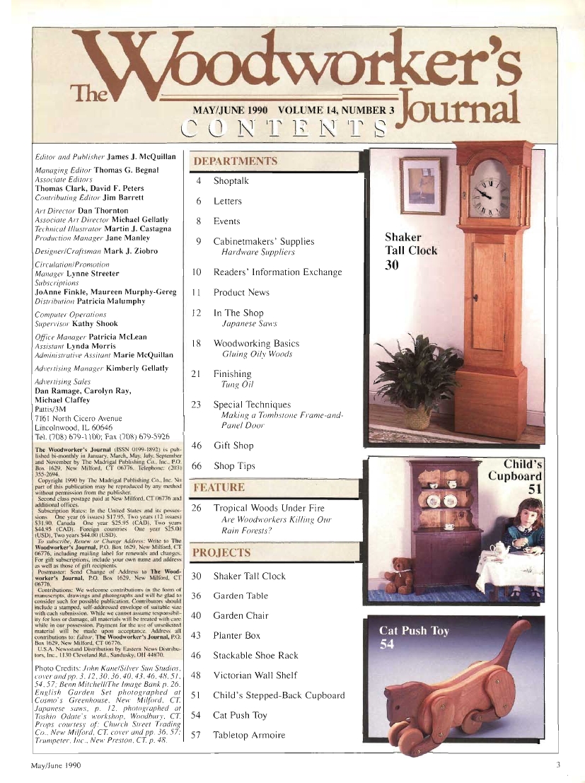 woodworker journal 1990年第3期