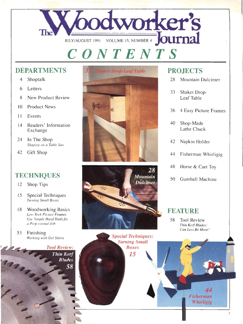 woodworker journal 1991年第4期