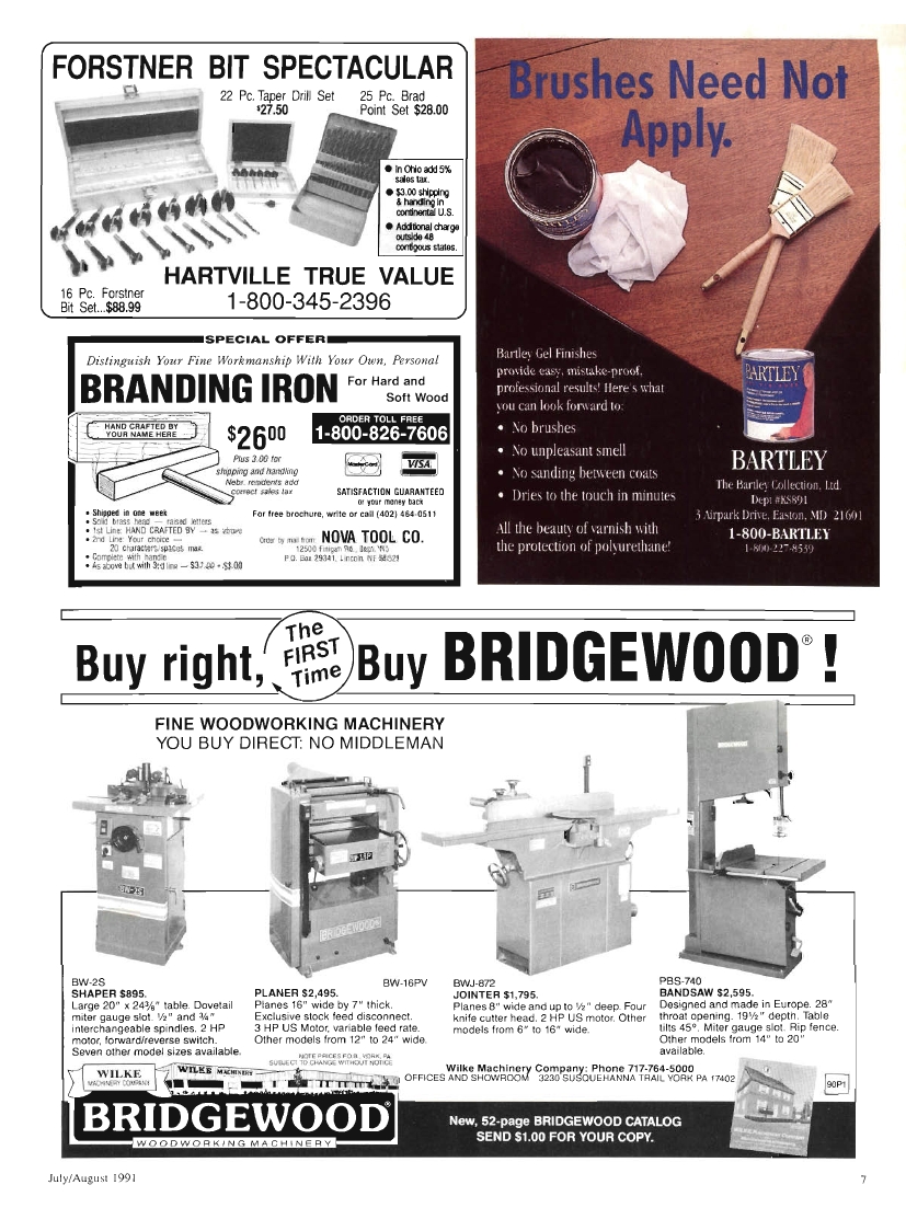 woodworker journal 1991年第4期