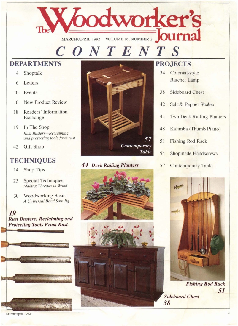 woodworker journal 1992年第2期