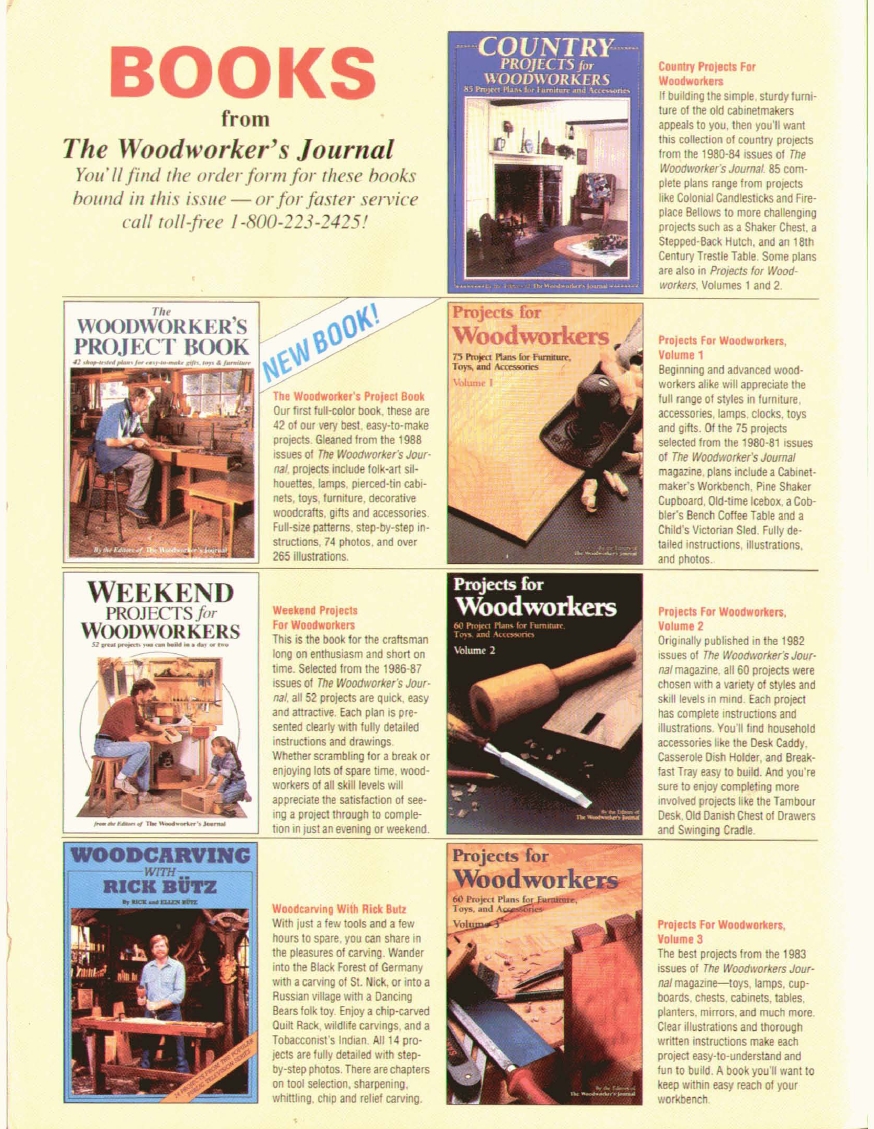 woodworker journal 1993年第1期