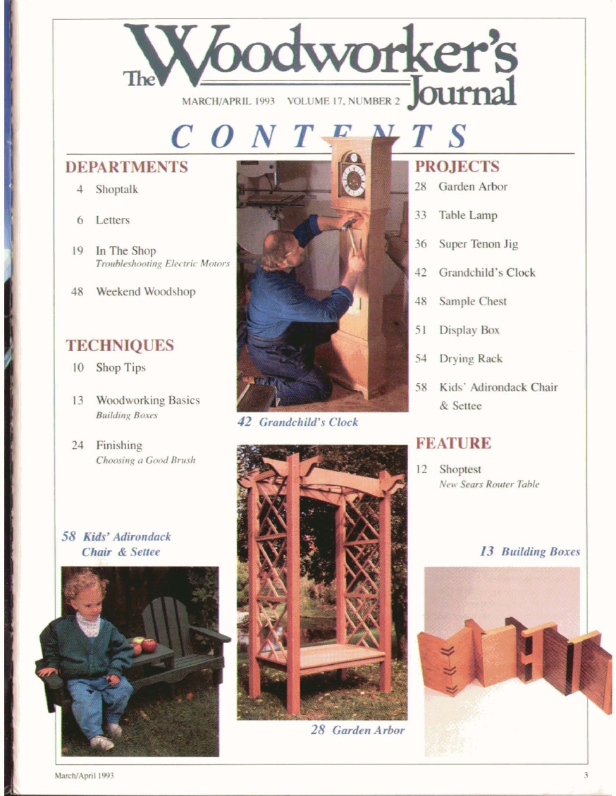 woodworker journal 1993年第2期