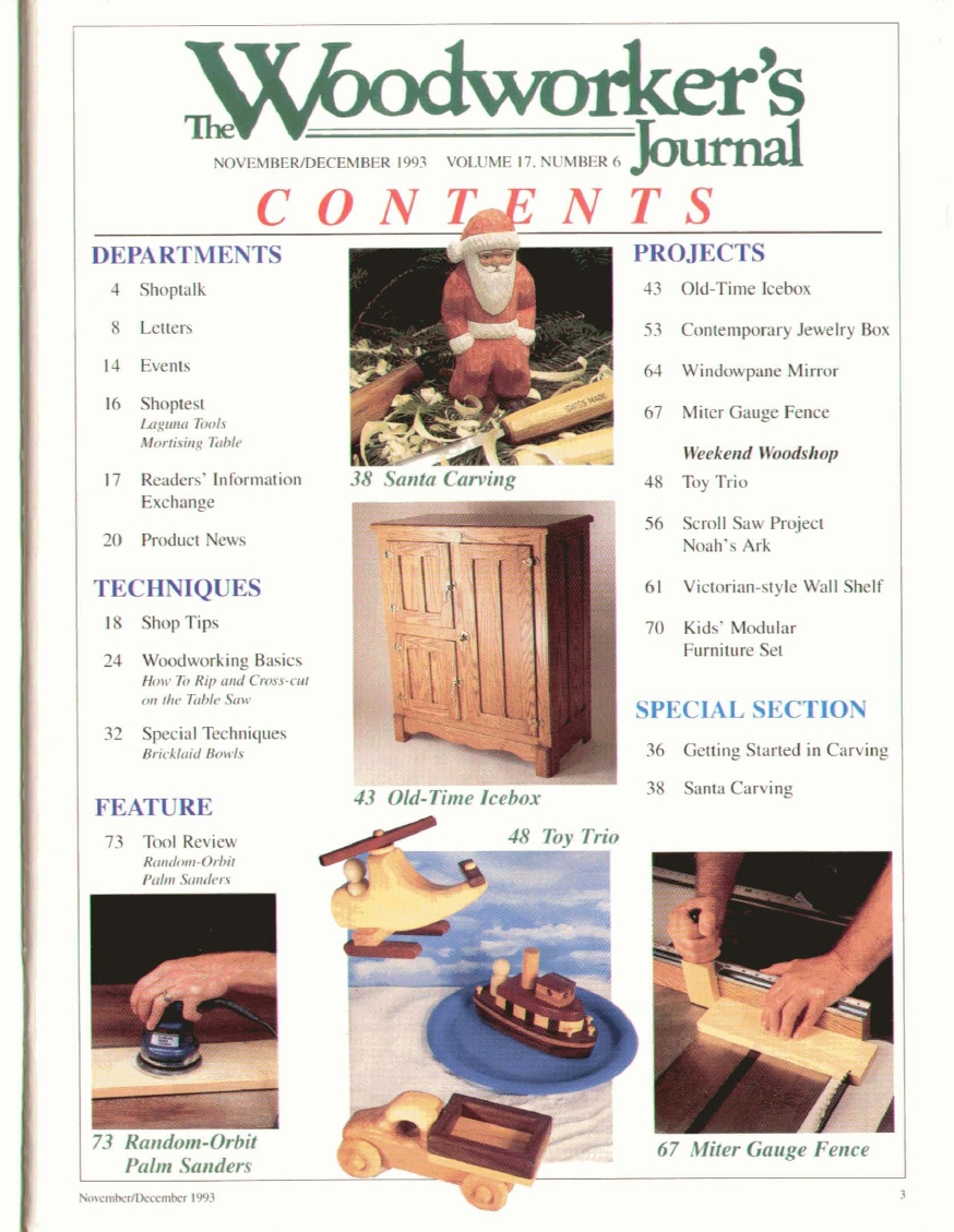 woodworker journal 1993年第6期