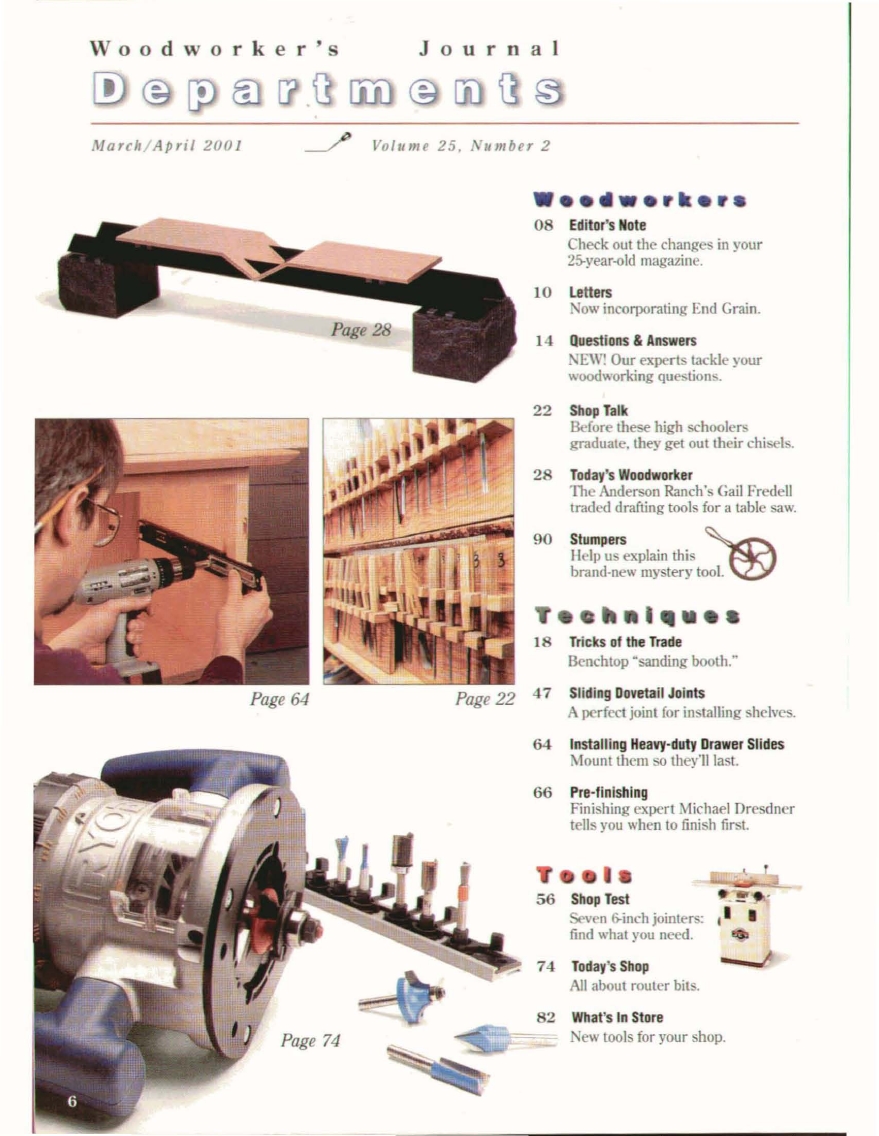 woodworker journal 2001年第2期