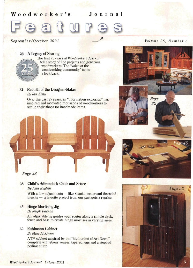woodworker journal 2001年第5期