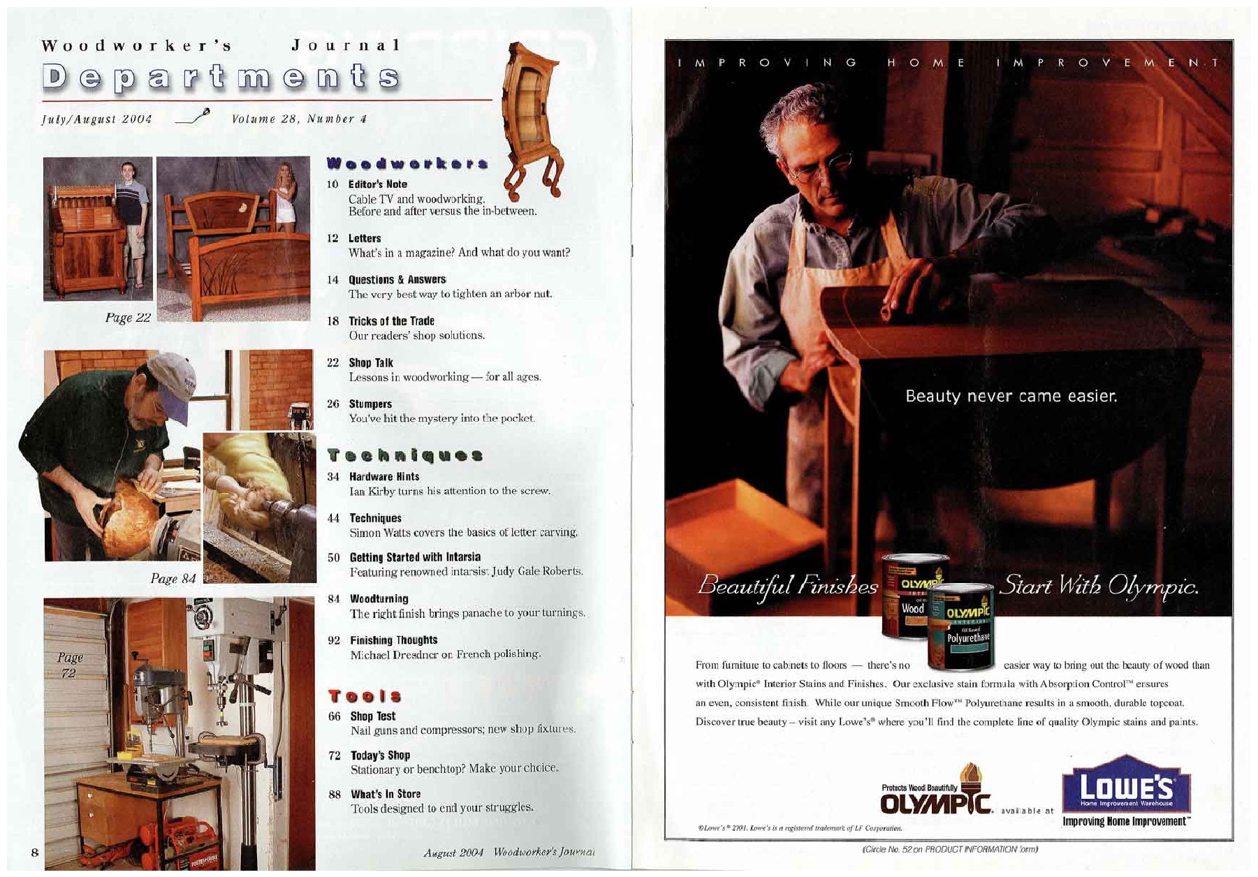 woodworker journal 2004年第4期