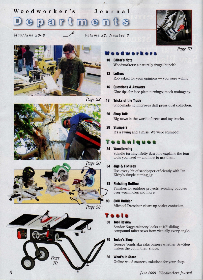 woodworker journal 2008年第3期