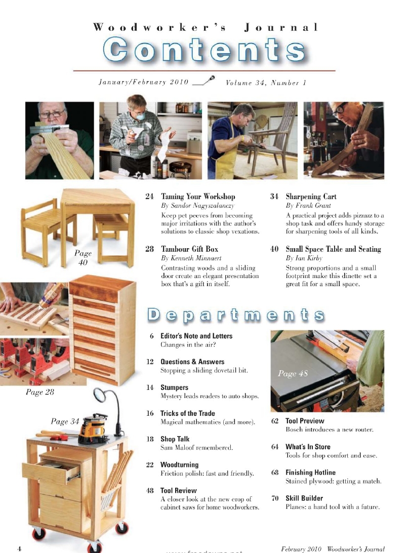 woodworker journal 2010年第1期