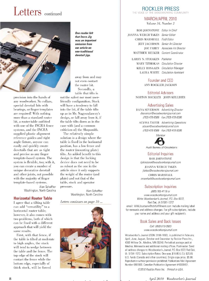 woodworker journal 2010年第2期