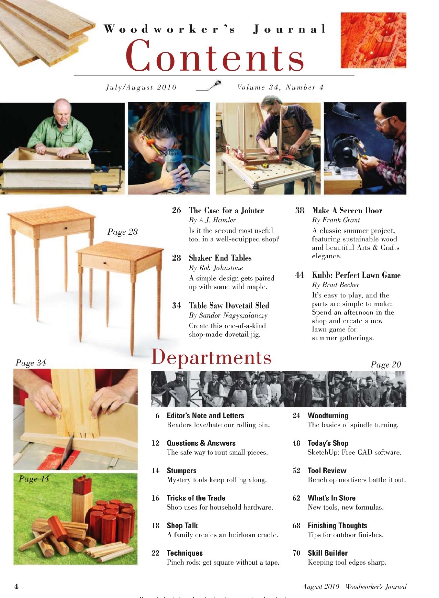 woodworker journal 2010年第4期