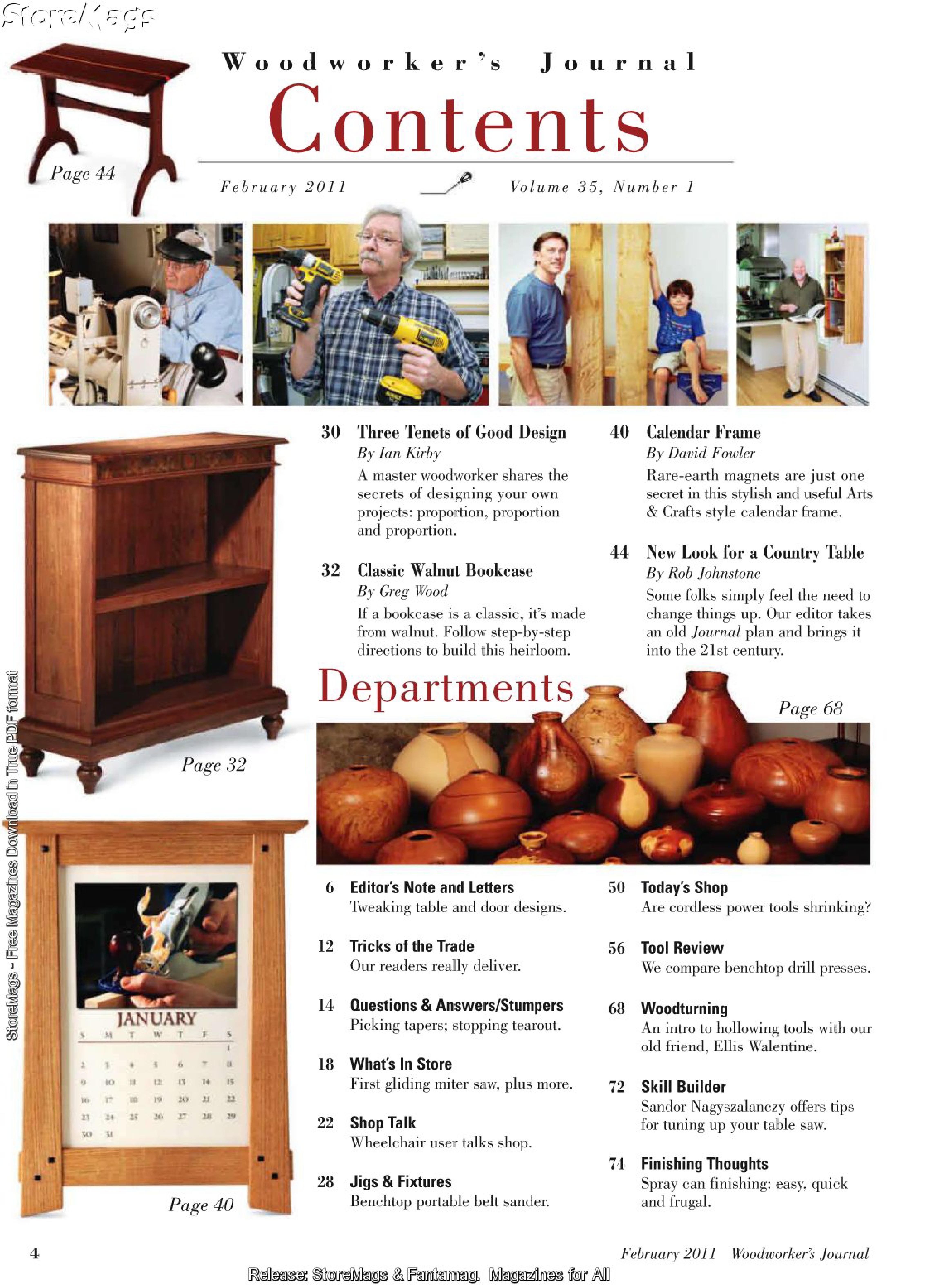 woodworker journal 2011年第1期