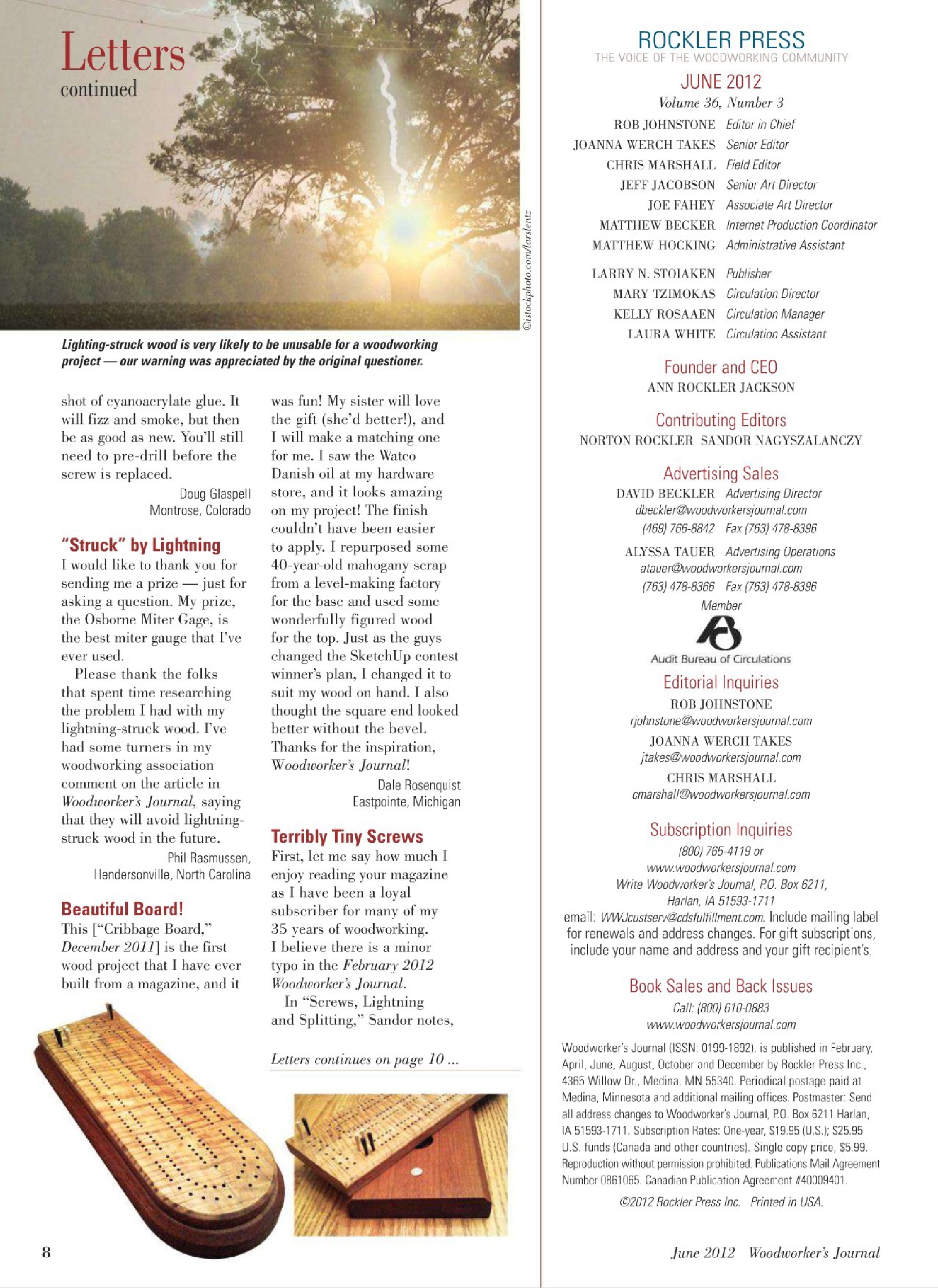 woodworker journal 2012年第3期