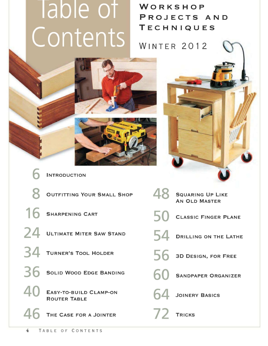 woodworker journal 2012年第winter期