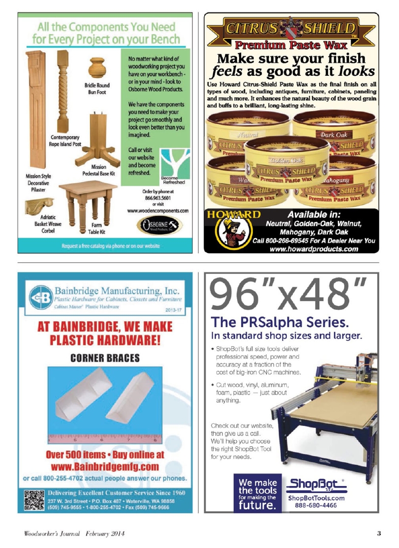 woodworker journal 2014年第1期
