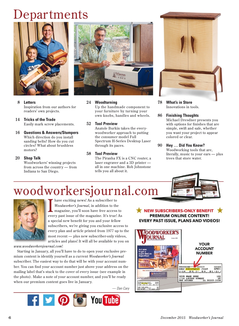 woodworker journal 2015年第6期