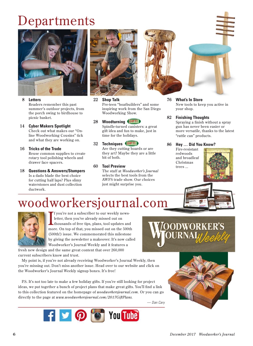 woodworker journal 2017年第6期