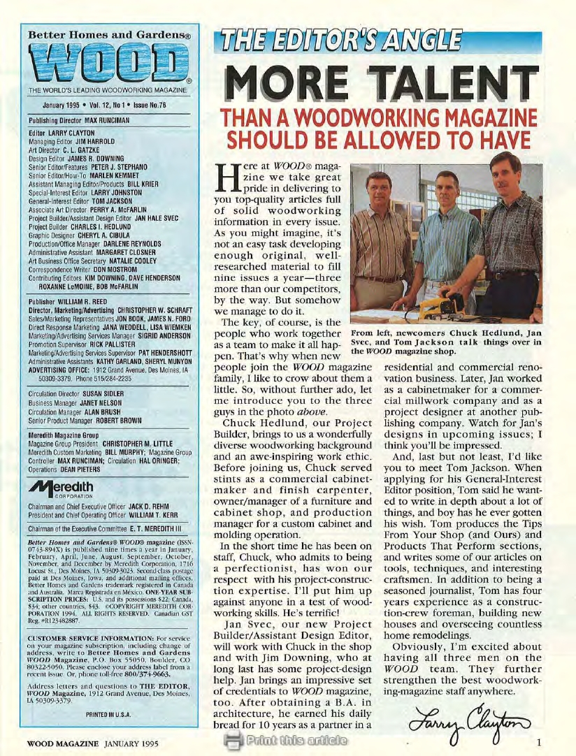 wood magazine第76期