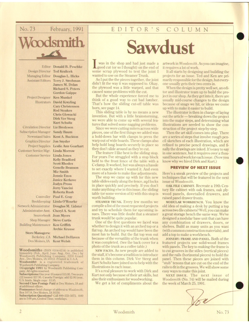 woodsmith第73期